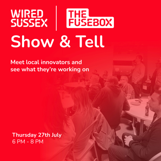 🎟️ SHOW &amp; TELL RETURNS!

We will be back at the FuseBox for another exciting evening of innovators on 27/07 - 6pm - 8pm. 📅 Free and open to all - there will be plenty of pizza, beer and non-alcoholic drinks! 

RSVP now: eventbrite.co.uk/e/show-tell-at…