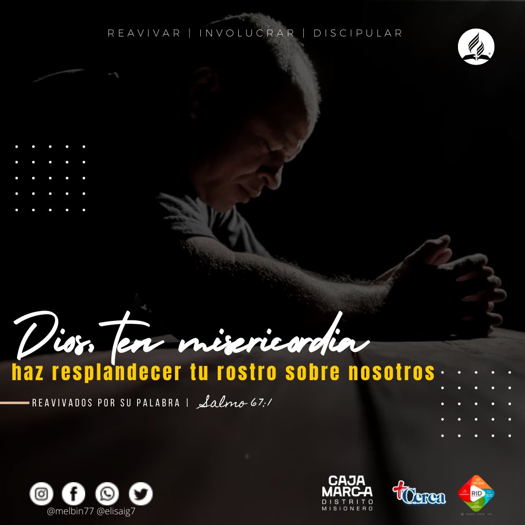 Melbin77's tweet photo. Padre Nuestro, hoy queremos disfrutar de estas palabras sobre nuestras vidas: “Jehová te bendiga y te guarde, Jehová haga resplandecer su rostro sobre ti, y tenga de ti misericordia; Jehová alce sobre ti su rostro, y ponga en ti paz".

#Salmo67
#PrimeroDios #rpsp #rbhw | UNADECA https://t.co/qFcZkGhqvA