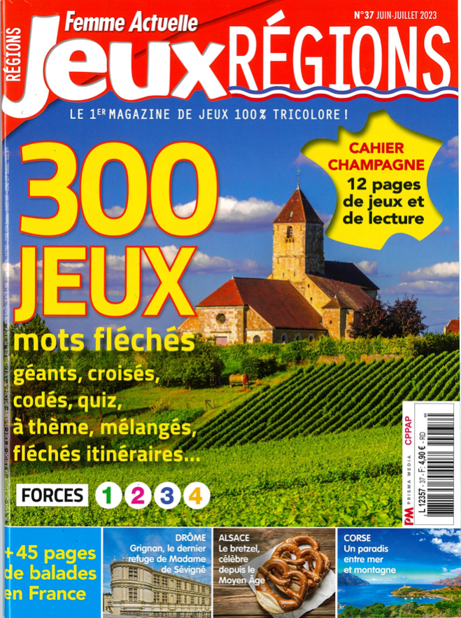 ADTMarne's tweet photo. Retombée presse suite à une interview, avec la mise en valeur de @La_Champagne 

Le magazine "Femme Actuelle Jeux Régions » a consacré un dossier de 8 pages sur la Marne dans son numéro de juin-juillet 2023.

Une belle mise en avant, à retrouver en kiosque dès à présent ! https://t.co/L6GHoLnYq8