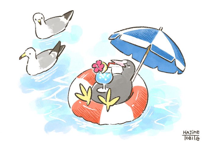 「flower penguin」 illustration images(Latest)｜2pages