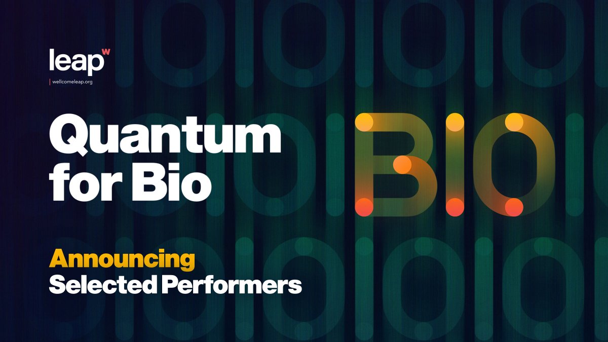 Announcing the international team selected to take on Wellcome Leap's Quantum for Bio Challenge! The Quantum for Bio (Q4Bio) program supports the development of new quantum computing algorithms for health applications. Learn more: bit.ly/3rnTXMh #quantumcomputing