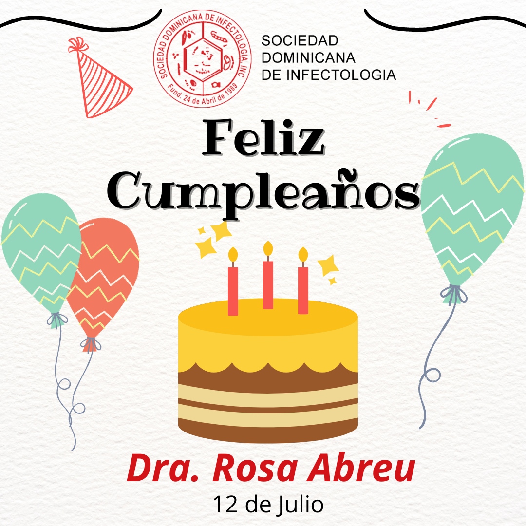 sdinfectologia's tweet photo. Feliz cumpleaños Dra. Rosa Abreu !!
#12jul23
#sdird
#felizcumpleaños
#DraRosaAbreu https://t.co/OPUI26QIEa