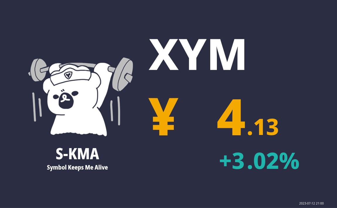 s_kma_live's tweet photo. 【Today's XYM】
XYM/JPY：4.13
XYM/USDT：0.029492
USD/JPY：139.51

2023-07-12 21:00
#Symbol #XYM $XYM #skma https://t.co/GDTEP7sUSX