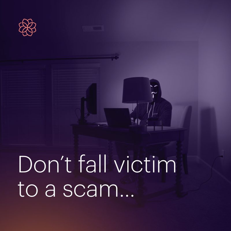To protect yourself from scammers, remember:

Be cautious of messages claiming to represent Rain.

Avoid sharing personal information. Rain's official accounts on Twitter are only the following: 

@Rain
<a href="/Rain_Bahrain/">Rain Management</a> 
<a href="/Rain_Turkiye/">Rain Türkiye</a>  
<a href="/Rain_Pakistan/">Rain Pakistan</a> 
<a href="/RainSupport/">Rain Support · دعم رين</a>