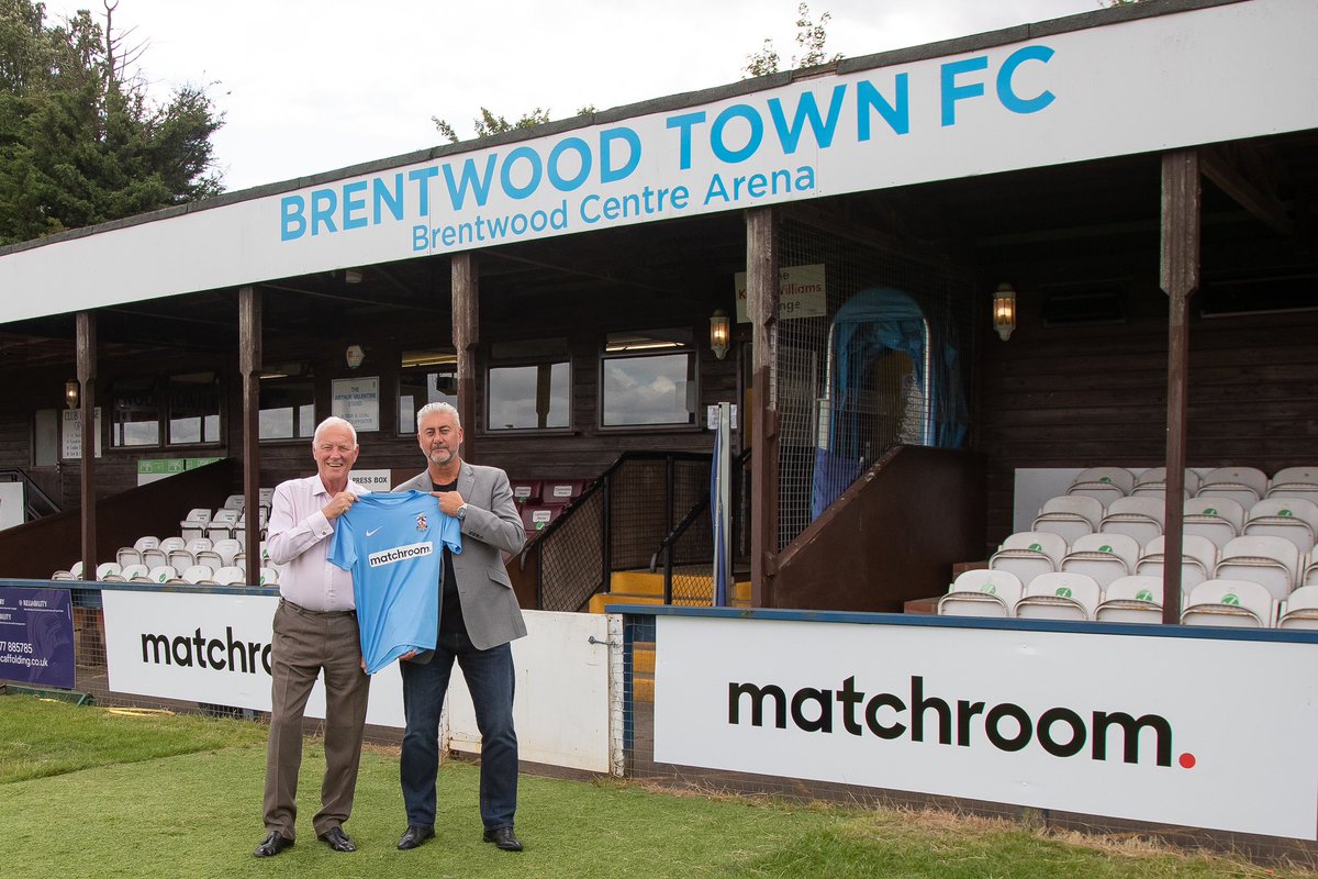 BrentwoodTownFC's tweet photo. Brentwood Town F.C. are delighted to announce that our new Main Sponsor and Key Partner will be none other than Matchroom Sport.

Read more below 🔗👇🏻

https://t.co/I09ClzsRm1 https://t.co/70k8LkRLoJ