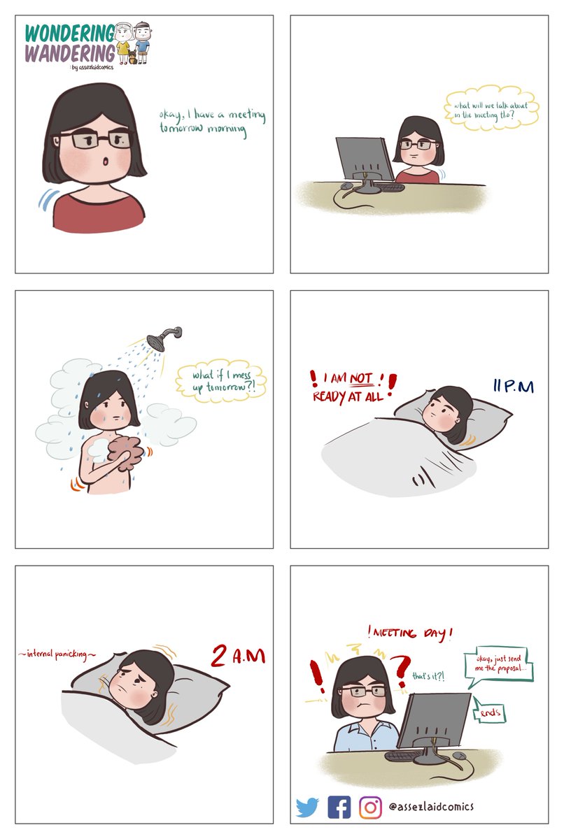 assezlaidcomics's tweet photo. Worrying about almost everything for no reason. -_- 
.
.
.
Webtoon Canvas: Wondering, Wandering: 
https://t.co/HHnMspwIEe

#WebtoonCanvas #webtoon #comics #support #art #shorts #cute #simplelineart #lineart #drawing #comicstrip #ComicArt https://t.co/jvSeT16WNM