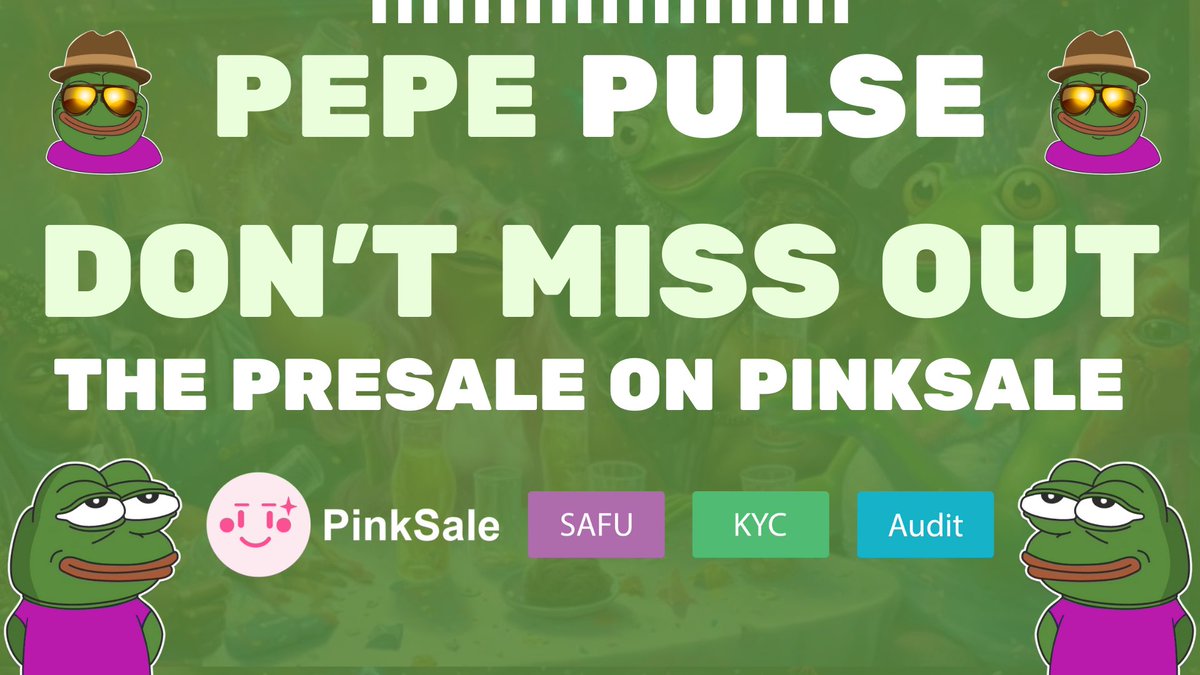 Pulse_Pepe's tweet photo. ‼️ $PPP Fairlaunch Ends in 02hrs‼️:https://t.co/RhbVaWwqAx…

0% Tax 
Massive Launch Pre-Planned
Teir 1 Telegram&amp;Twitter Calls
@CoinMarketCap Confirmed
Biggest Buy Competition is Live
💯 20x on Launch
@AveDexCom Trending Confirmed 
BNB Rewards
@PancakeSwap Launch

#1000XGems https://t.co/IwO4ZGVyKH