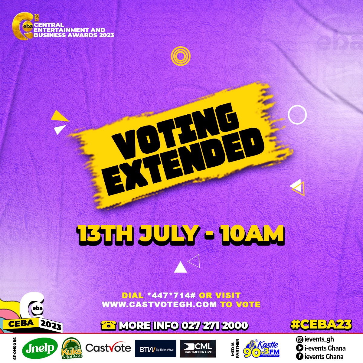 Mediaconnectgh_'s tweet photo. ATTENTION!

Voting ends Tomorrow 13th July, 2023 @ 10:00am. Kindly treat this information with the needed Attention, Thank you! 

#CEBA23🔥
EXPECT GREATNESS🔥
Cc: @ievents_gh 
#MediaConnectGh
#InternationalPromo 
#MediaNewsAndEntertainment https://t.co/hiblDEA5Xj