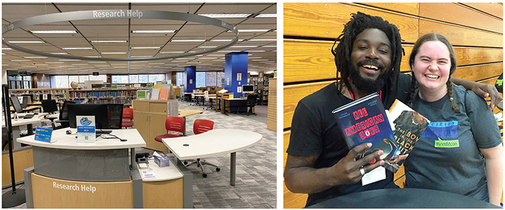 LibraryJournal's tweet photo. Reference librarians in small academic libraries do a little of everything, from seeing synergies to creating workarounds for staff, collection, facilities, and budget gaps. https://t.co/5lNvPQWYcz https://t.co/wSwfbLsylK