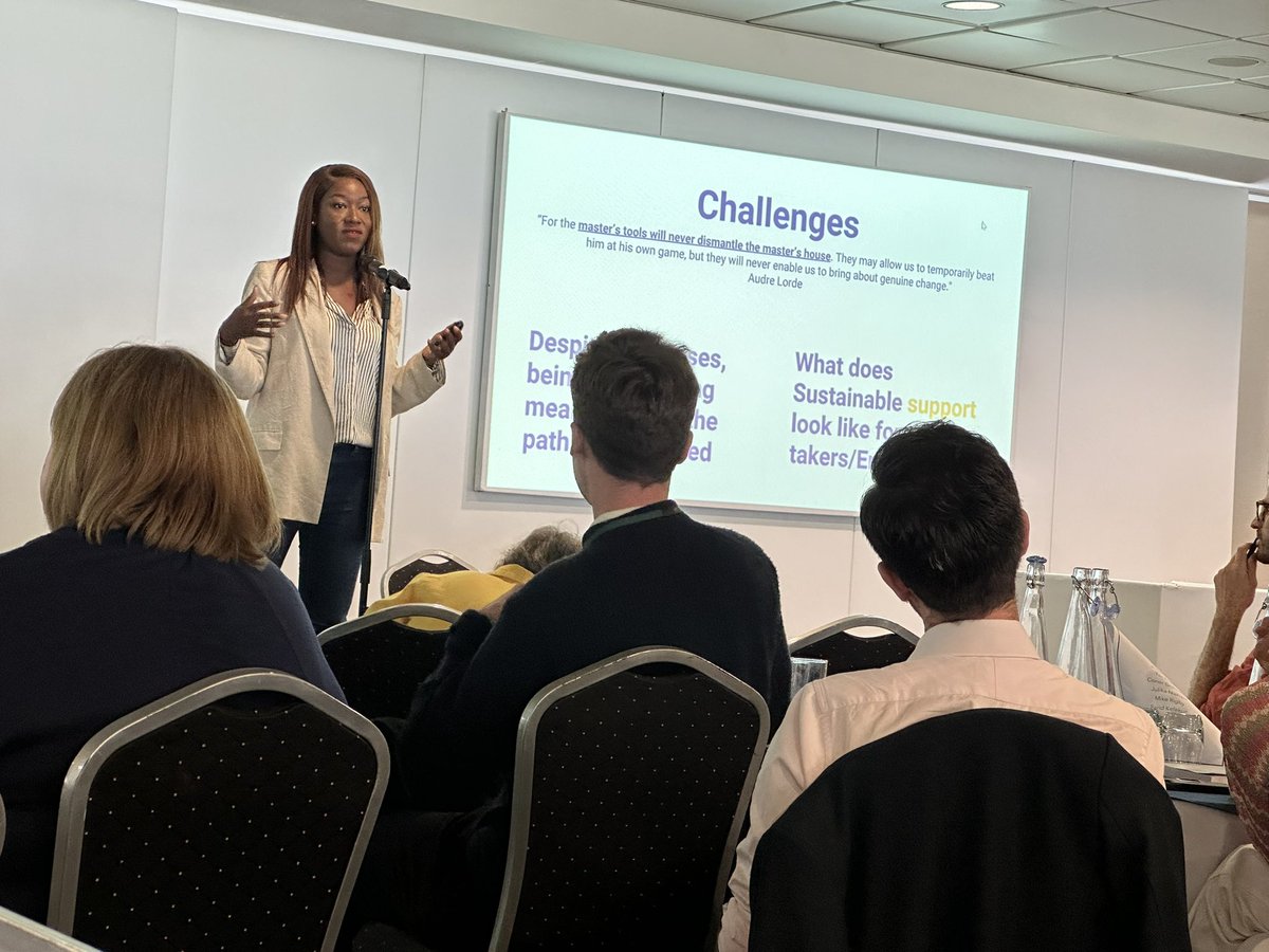 aMikeBurn's tweet photo. Fantastic @GSTTFoundation away day with the whole team and we’re only half way through! We’ve just been treated to a massively inspirational and engaging talk from @agnes_agyepong  on what enterprising means in our collective work.   #TeamGSTTF23 https://t.co/Kyw5ETp0uL