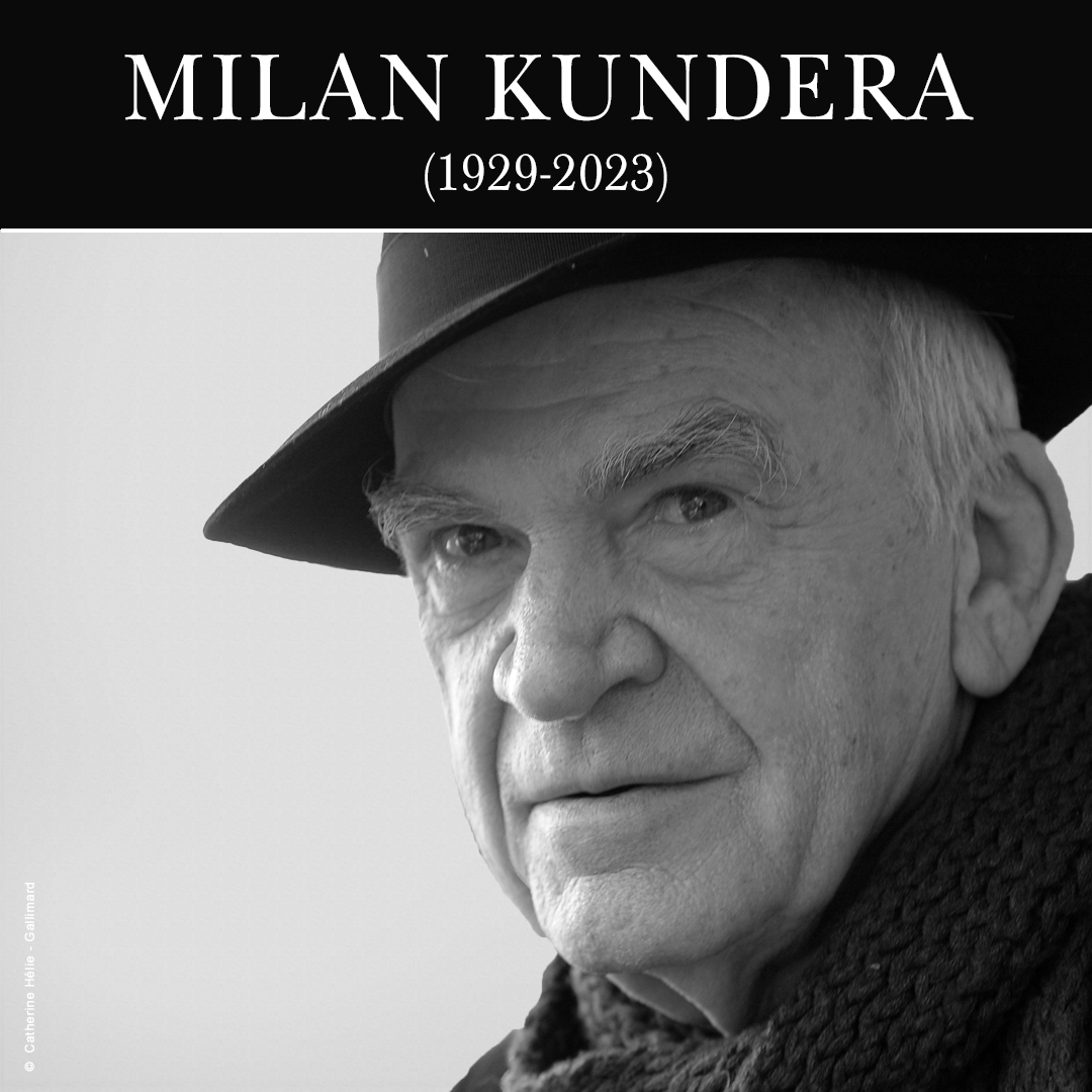 TusquetsEditor's tweet image. Desde Tusquets Editores lamentamos profundamente el fallecimiento de Milan Kundera, uno de los narradores más importantes del siglo XX. Un lúcido pensador que reivindicó la cultura centroeuropea y la lucha por la memoria.