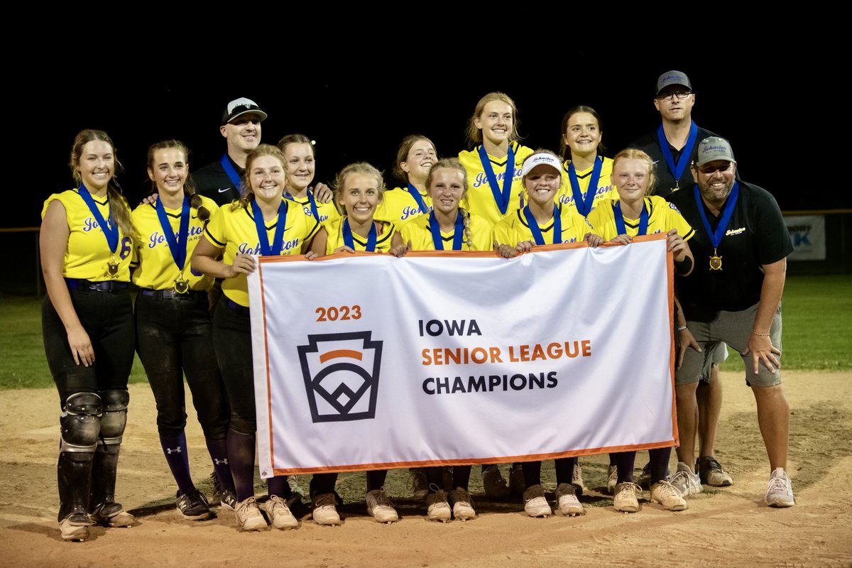 JGSAsoftball's tweet photo. Congratulations to the 14U All Stars for winning the Seniors Division State Championship! The team now moves on to represent Iowa at the Central Regional Tournament in Michigan later this month. https://t.co/1lp24JasaZ