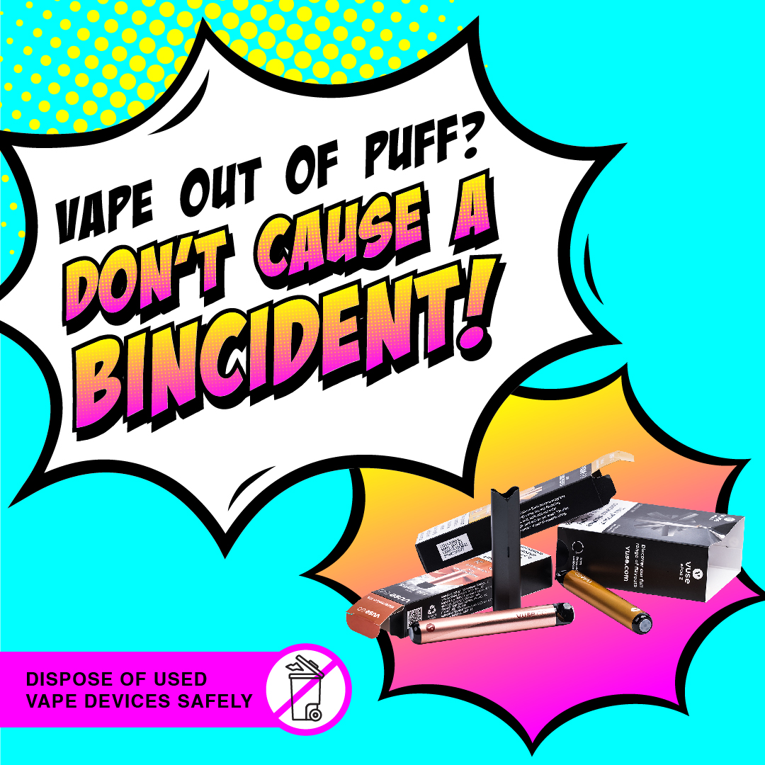 Following a series of fires in rubbish and recycling collection vehicles, residents are urged to dispose of flammable items safely.
Fires caused by carelessly discarded flammable items endanger lives &amp; disrupt rubbish and recycling collections.
For details ow.ly/jP0J50OXSUF