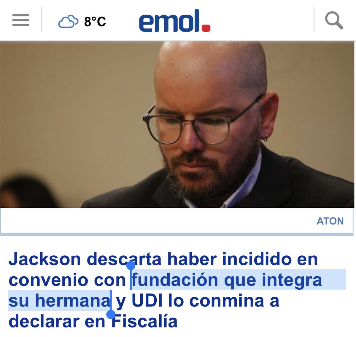 Nuevamente <a href="/GiorgioJackson/">Giorgio Jackson</a> es cuestionado. Debería dar un paso al costado para que se pueda investigar.