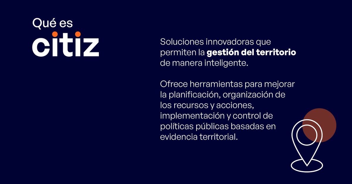 ciampagna's tweet photo. Citiz es un conjunto de soluciones innovadoras que permiten la gestión del territorio de manera inteligente.

Con citiz, las organizaciones públicas pueden acceder a un manejo de datos integral, con el objetivo de gestionar variables territoriales de manera más eficiente 🏙️💻. https://t.co/lYvffSnCjC