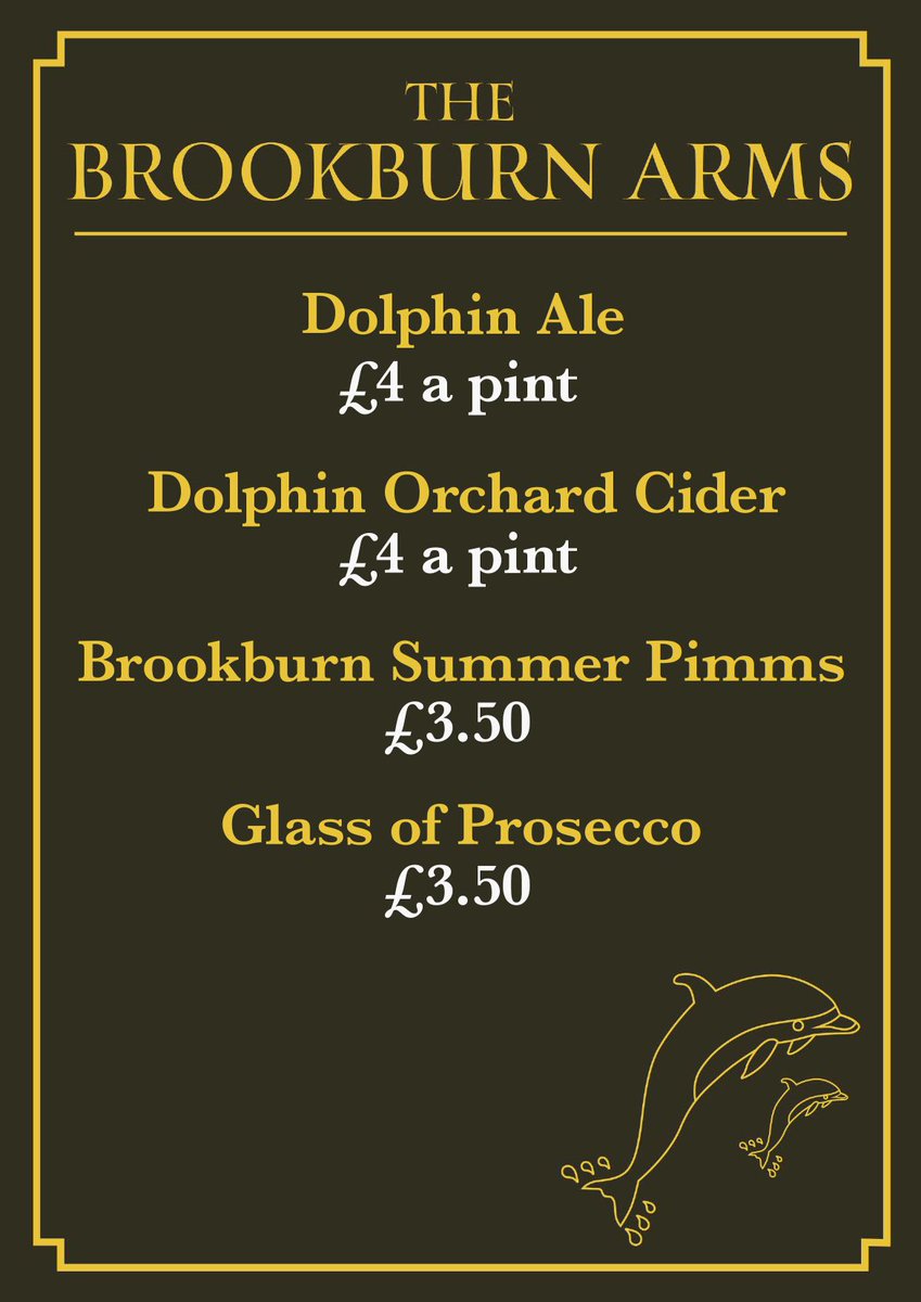 2 days to go! 

The Brookburn Arms will open its door again with thanks to <a href="/TheBowlingGreen/">Bowling Green Hotel</a> for again supplying expertise and the beer &amp; cider!  

#Chorltons favourite bar staff look forward to welcoming you and seeing you enjoy a drink in glorious sunshine*    

*guaranteed