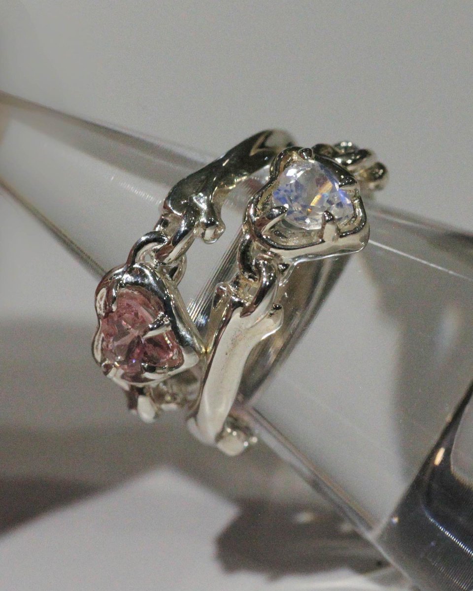 LANIEJVELA's tweet photo. new✨️💍🦴  #silverring  #bonering #heartring  #pinktourmline  #bluemoonstone  #ring  #天然石 https://t.co/o6ZKfA74G8