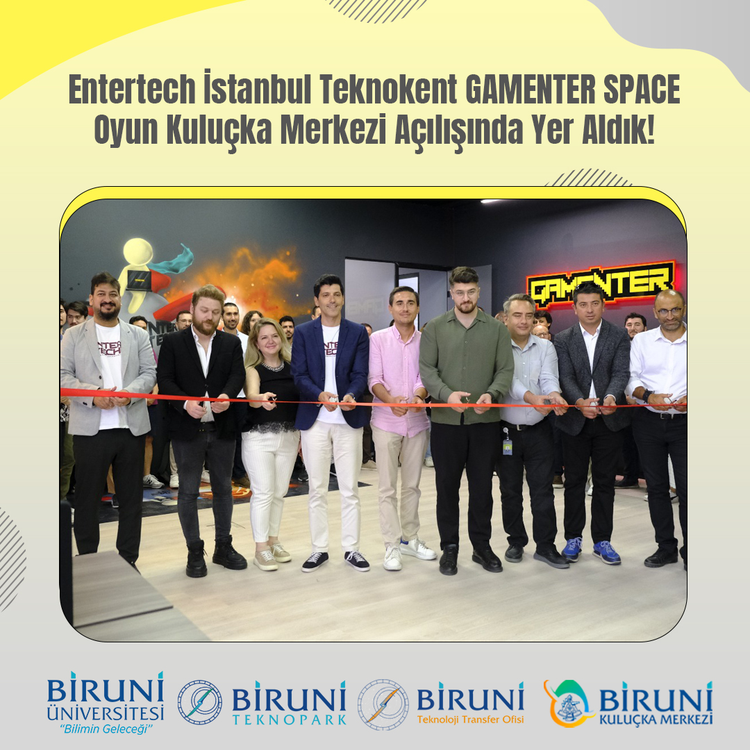 Entertech İstanbul Teknokent GAMENTER SPACE Oyun Kuluçka Merkezi açılışındaydık. Biruni Teknopark olarak Ekosisteme başarılı girişimler kazandırmasını diliyoruz.

#GAMENTERSPACE #ENTERTECH #BiruniTeknopark