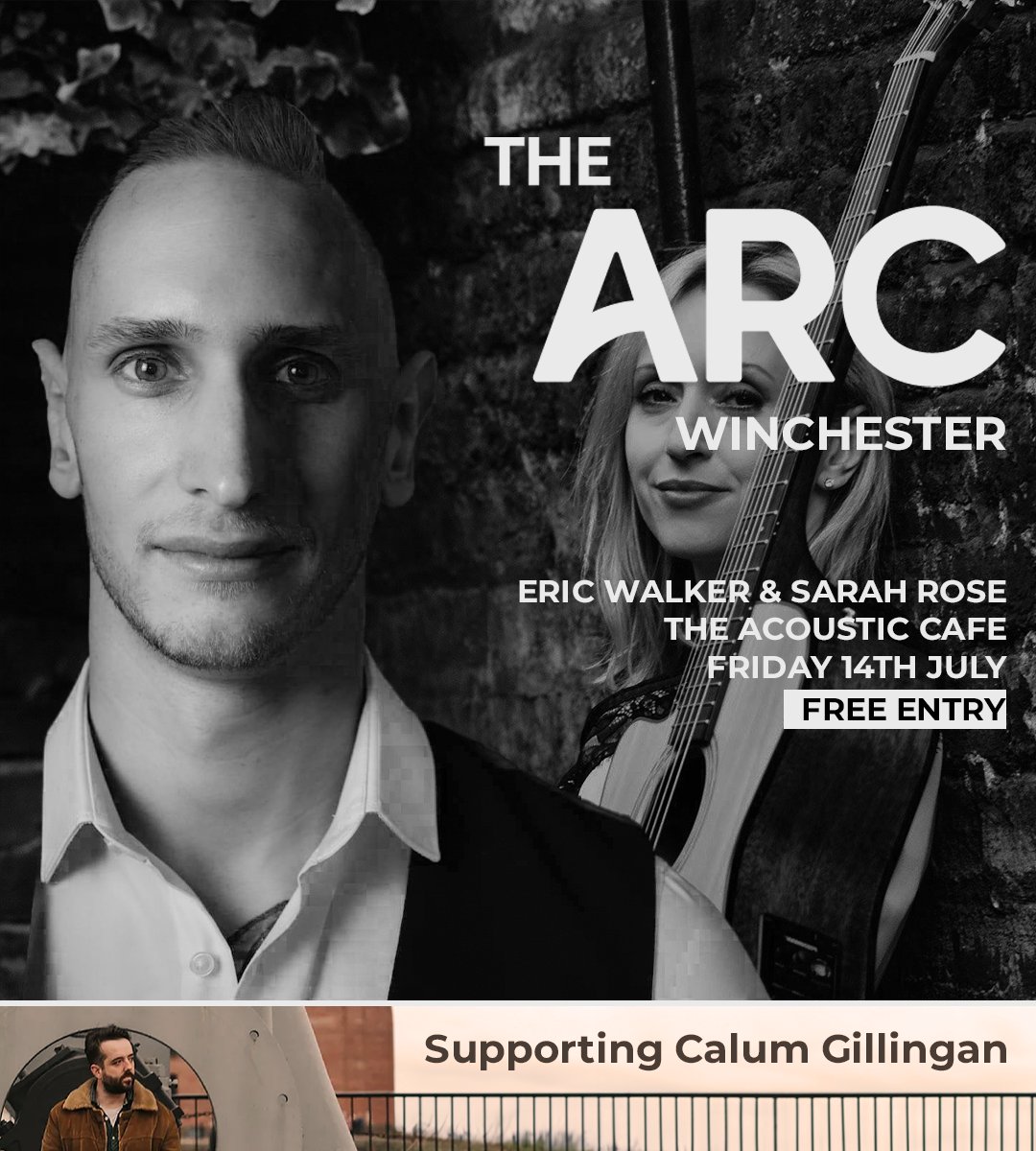 @SarahMusicSongs and I are playing in Winchester this Friday! Join us at @ArcWinchester, where we'll be supporting @gilligan_calum 🎶 it all starts at 7.30pm Plus! It's free entry 😍 #songwriter #musician #singer #independentartist #winchester