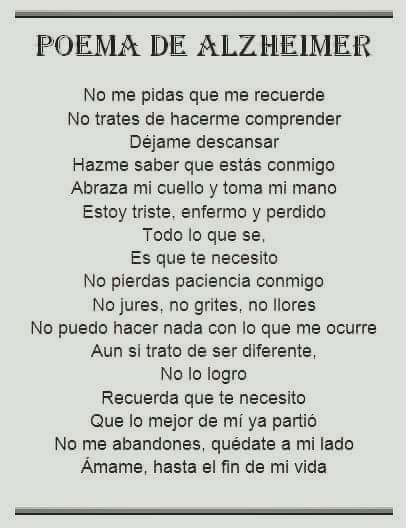 TipsCuidadores's tweet photo. Poema de Alzheimer https://t.co/qDb2OIVPXA