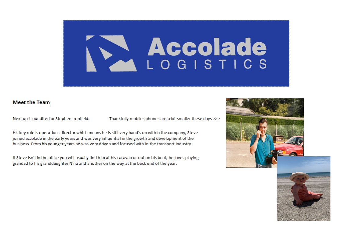 So it's been a while since we did meet the team introduction. #accoladelogistics #introduction