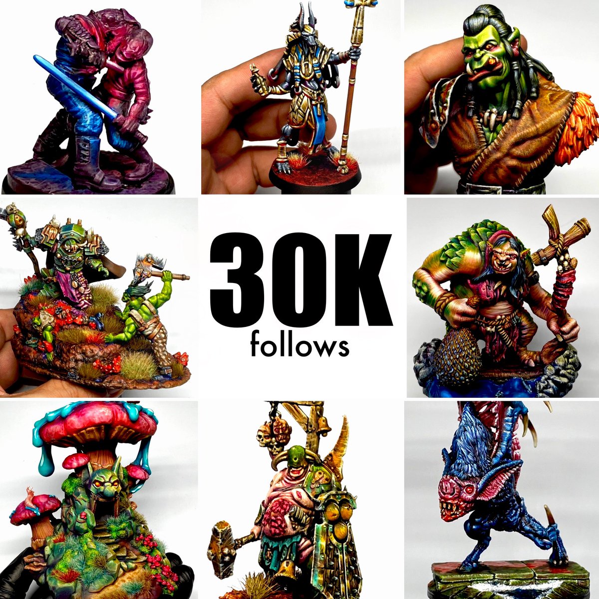 don_suratos's tweet photo. 🔴 30k Instagram Follows! 

Thank y’all sooo much! More and more and a gazillion more miniature painting to come! Cheers! 😊🎨🎨🎨

#instagood #miniaturepainting #paintingminiatures #vallejopaints #citadelpaints #cuttlefishcolors #cuttlefishcolorspaints #donsuratos #dc23minis https://t.co/e2sBfWJs2N