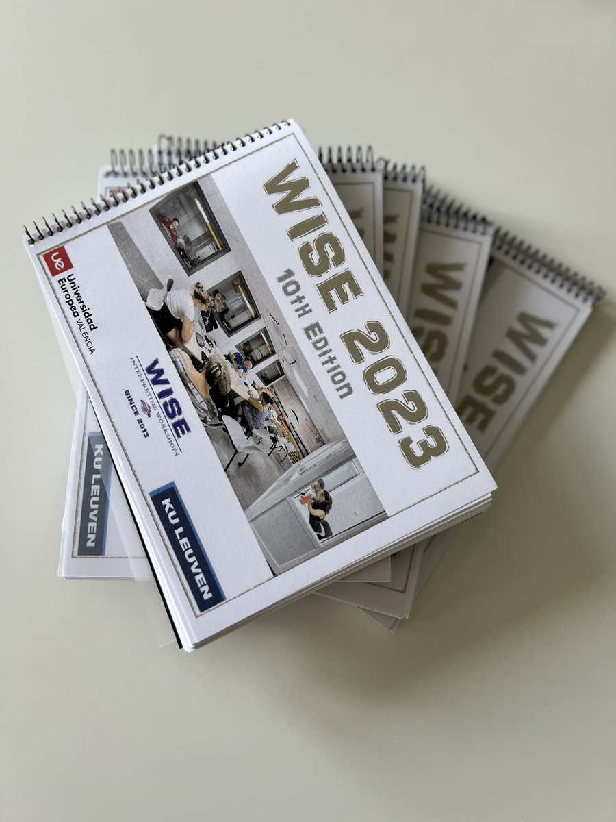 WISE1nt's tweet image. We are ready to start our 10th edition on Monday - and so are our famous #consec notepads! 🔥

At @UEValencia

#1nt #CPD #WISE1nt #10thEdition