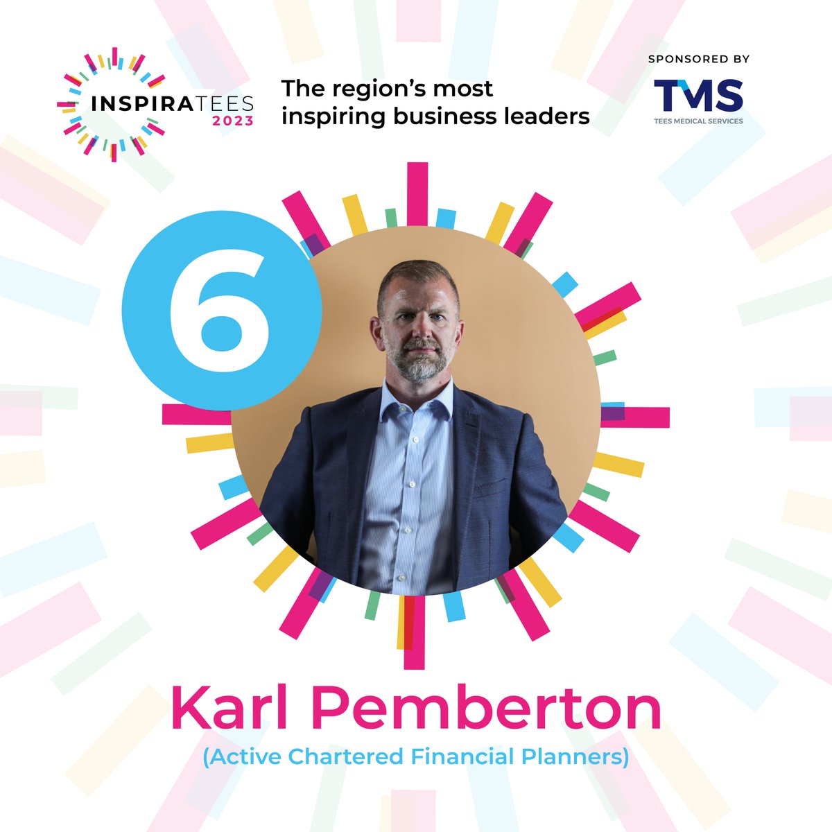 Tees_Business's tweet photo. #InspiraTees 6️⃣ - creator of one of the region’s   leading financial planners. From @ActiveFinancial, @KarlPActive! https://t.co/kTSffVjq4s