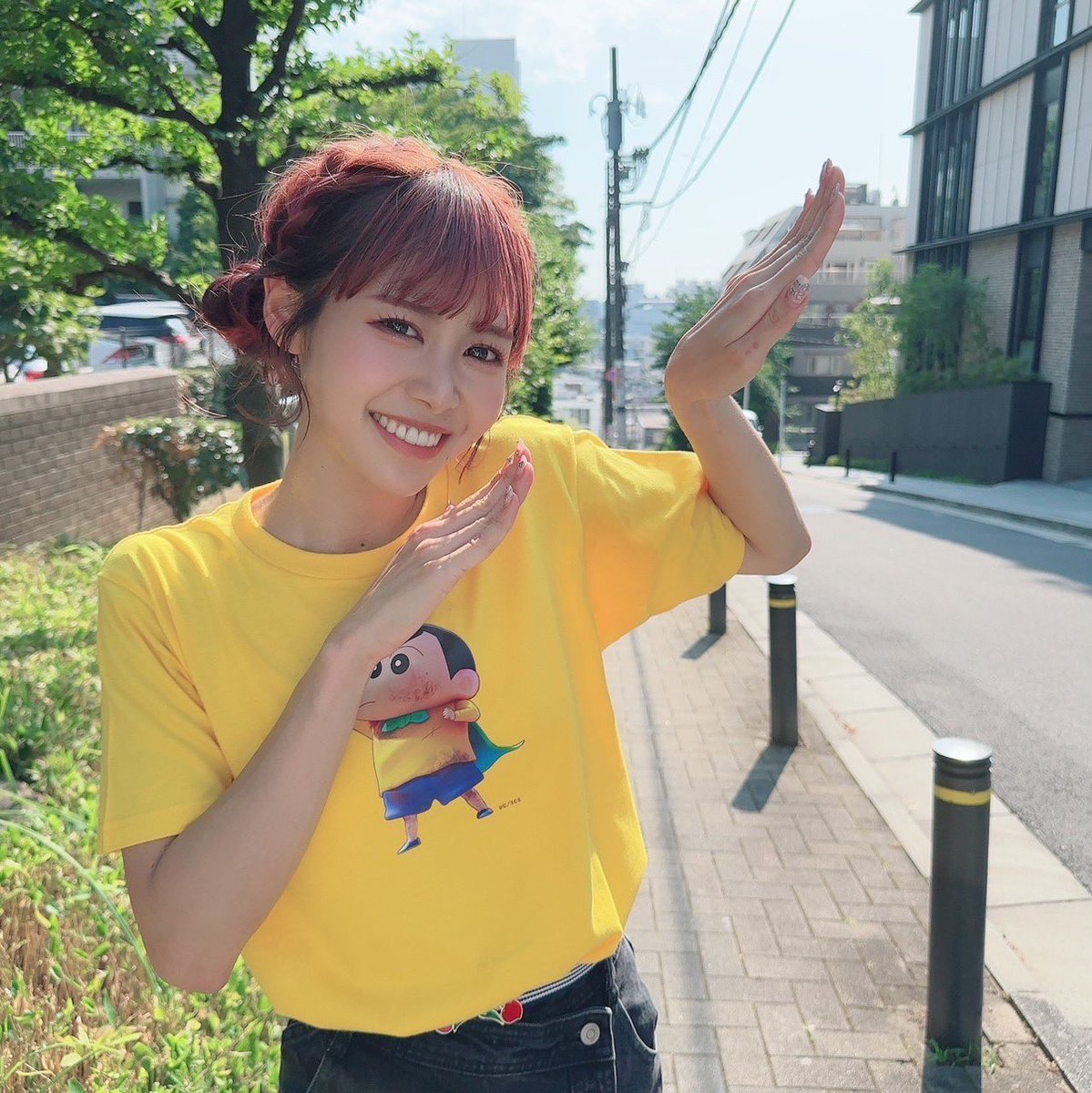 全力で走ってきたー！！🔥 クレヨンしんちゃんとコラボ坂ー！ みてねぴ
