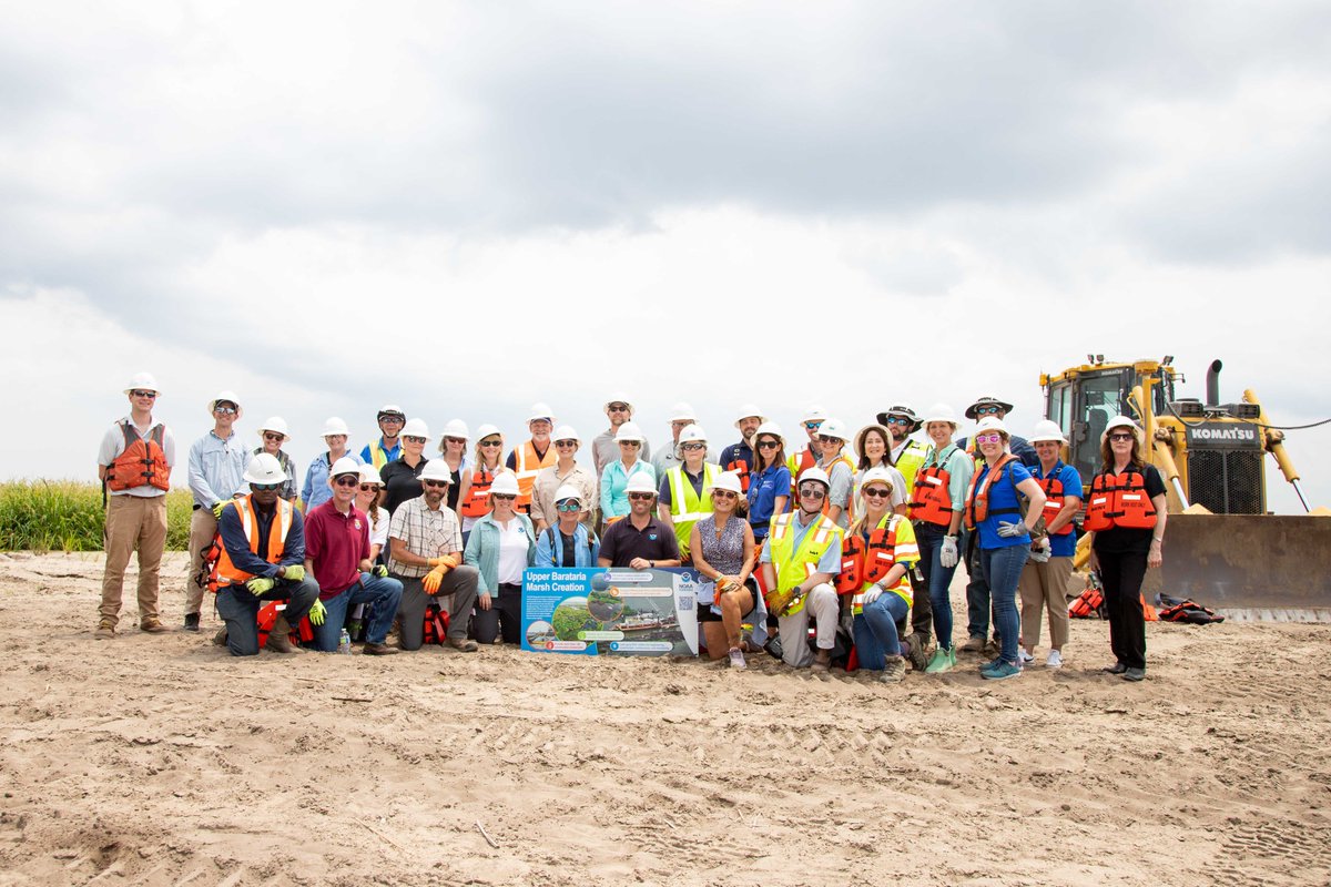 Teamwork makes the dream work! It takes years of #collaboration with our partners and local communities successfully build projects like #UpperBarataria. During #HabitatMonth, discover how we are #growingghabitattogether: fisheries.noaa.gov/southeast/habi…