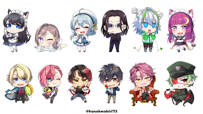 Happy #PortfolioDay  I draw a lot of cute SD illustrations!     