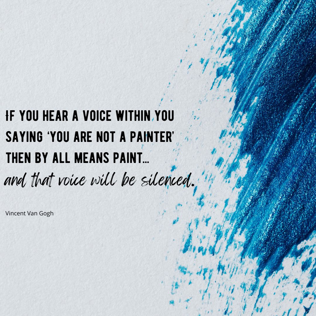 CX3Digital's tweet photo. If you hear a voice within you saying 'You're not a painter' then by all means paint.....
and that voice will be silenced.

~Vincent Van Gogh

#bewhoyouare #bethepersonyouremeanttobe https://t.co/W4wsuR89Wf