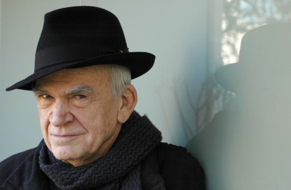 When asked by an interviewer

Are you a Communist, Mr. Kundera?’ 
‘No, I’m a novelist.’ 
‘Are you a dissident?’ 
‘No, I’m a novelist.’ 
‘Are you on the left or the right?’ ‘Neither. I’m a novelist.’

Rip the face of modern literature #milankundera