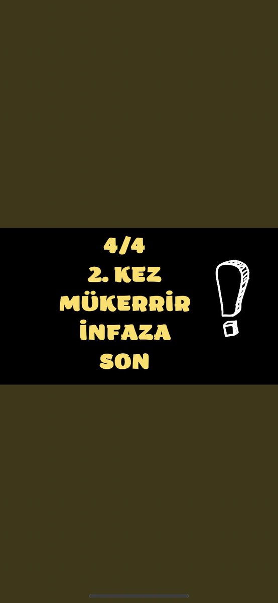 Affet Türkiye 

#ÇiftMükerrürYasaya

 #ÇiftMükerrürYasaya

Trafik gibi basit suçlarla 2. Mükerrer 4/4 olduk
Şimdi kovid yasasında kapsam içinde olalım
Gözler yaşlı kalmasın 
<a href="/RTErdogan/">Recep Tayyip Erdoğan</a> <a href="/dbdevletbahceli/">Devlet Bahçeli</a> 
<a href="/yilmaztunc/">Yılmaz TUNÇ</a> <a href="/YildizFeti/">Feti Yıldız</a> <a href="/cuneytyuksel_/">Prof. Dr. Cüneyt Yüksel</a> <a href="/ramazancan0071/">Ramazan CAN🇹🇷</a>