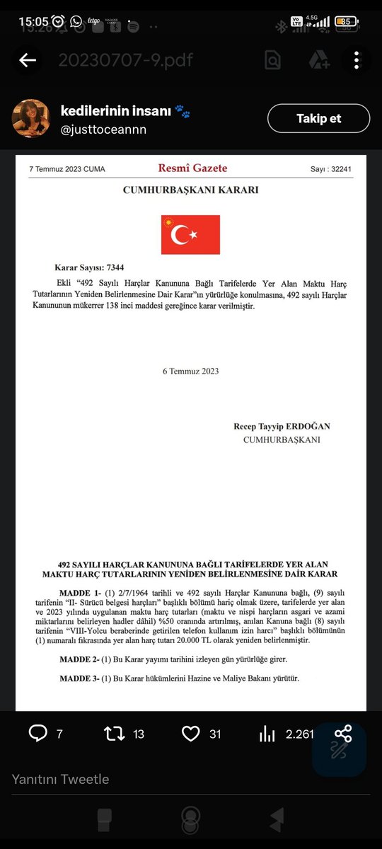 GzdeMANO's tweet photo. Bugün gittiğim #pasaport randevusunda harç farkı istendi. Karara göre 7/7/2023 tarihinde yatırdığım harç geçerlidir. Aynı tarihte kimlik değişimi için de harç ödemiştim. Ondan fark istenmedi, pasaport için fark isteniyor. Durumun düzeltilmesi istiyorum.@TC_icisleri @TCNufus https://t.co/FKiyJvOj1w