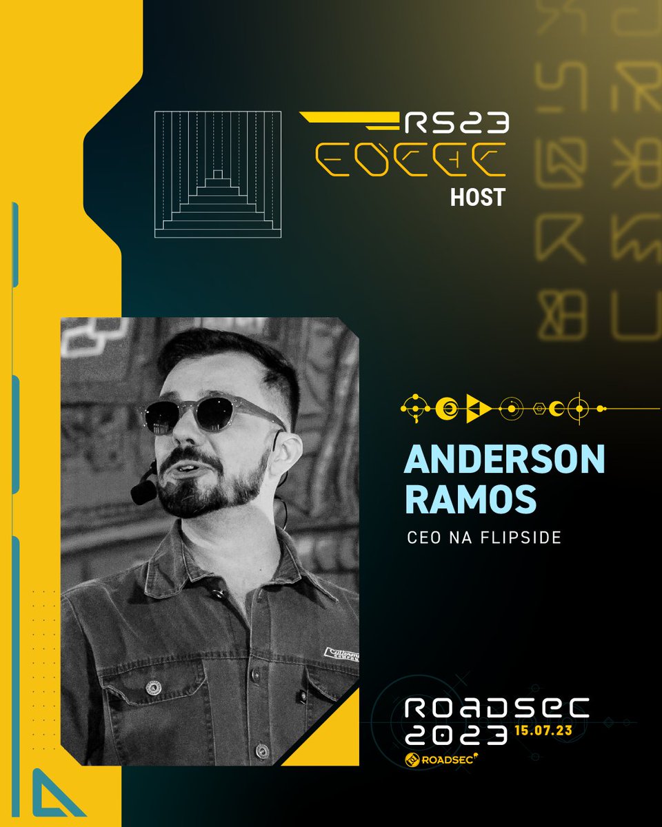roadsec's tweet photo. Alerta de Mestre de Cerimônias! @aramosorg é CEO na Flipside e idealizou algumas das mais importantes conferências sobre hacking e segurança da informação no Brasil, como o #roadsec e o Mind The Sec. Acesse o link https://t.co/TDs4Edh30b e garanta seu ingresso! #dontstophacking https://t.co/nfaowNVJpm