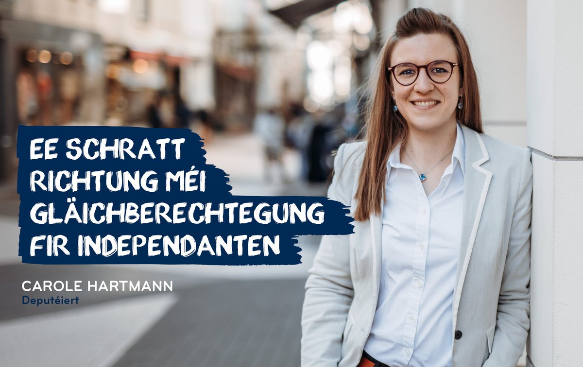 Carole Hartmann (@carolehartmann) on Twitter photo 10 Deeg Pappecongé fir Independanten
Eng laang Fuerderung vun der <a href="/dp_lu/">Demokratesch Partei</a> gëtt endlech Realitéit! 10 Deeg Pappecongé fir Independanten
Eng laang Fuerderung vun der <a href="/dp_lu/">Demokratesch Partei</a> gëtt endlech Realitéit!