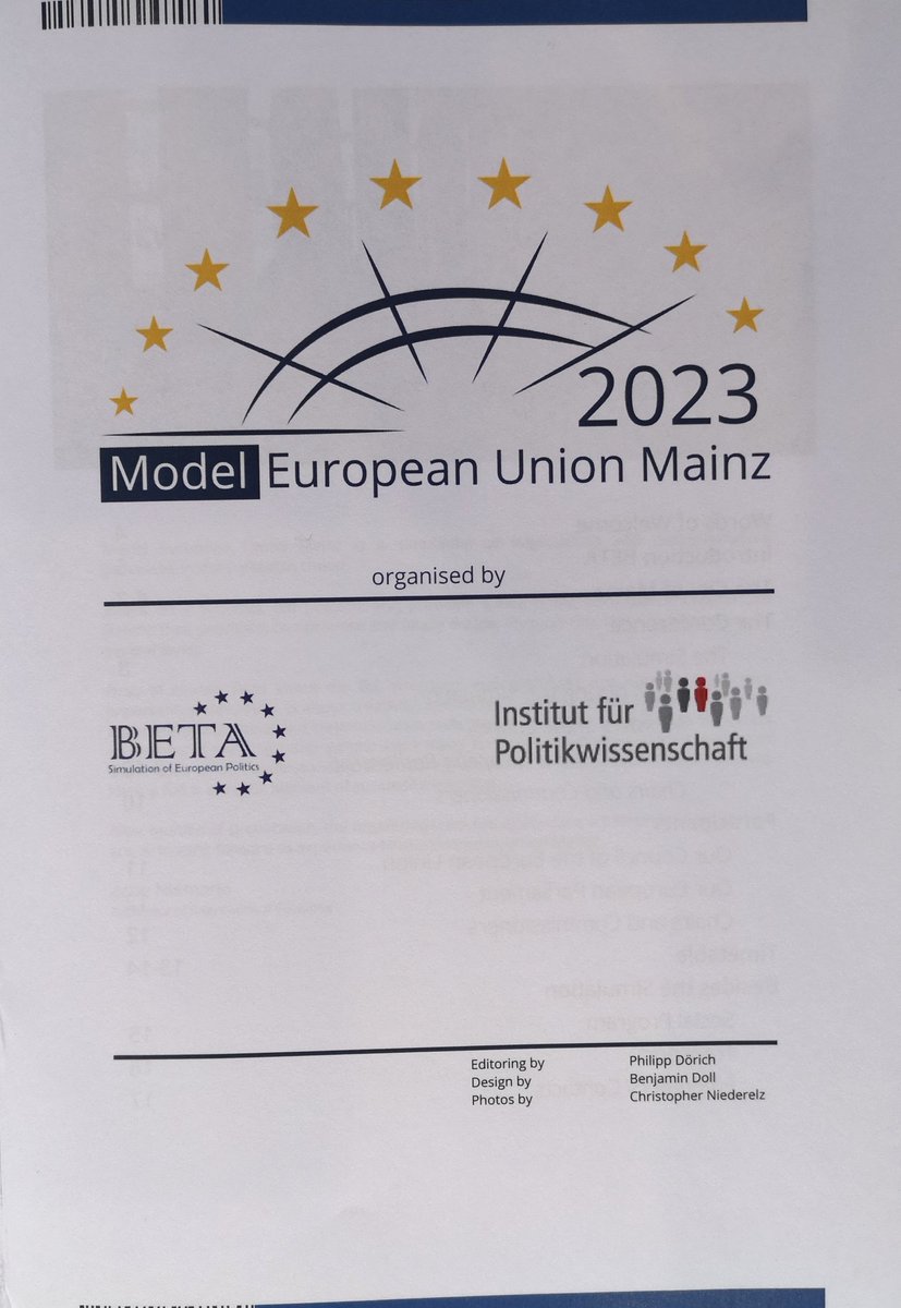 The 2023 'Model European Union Mainz' (#MEUM), a simulation of negotiations & decision-making processes in the 🇪🇺 #EU, begins today with Role-Workshops, Opening Ceremony and Wine Tasting. A warm welcome to all international students and many thanks to our supporters!