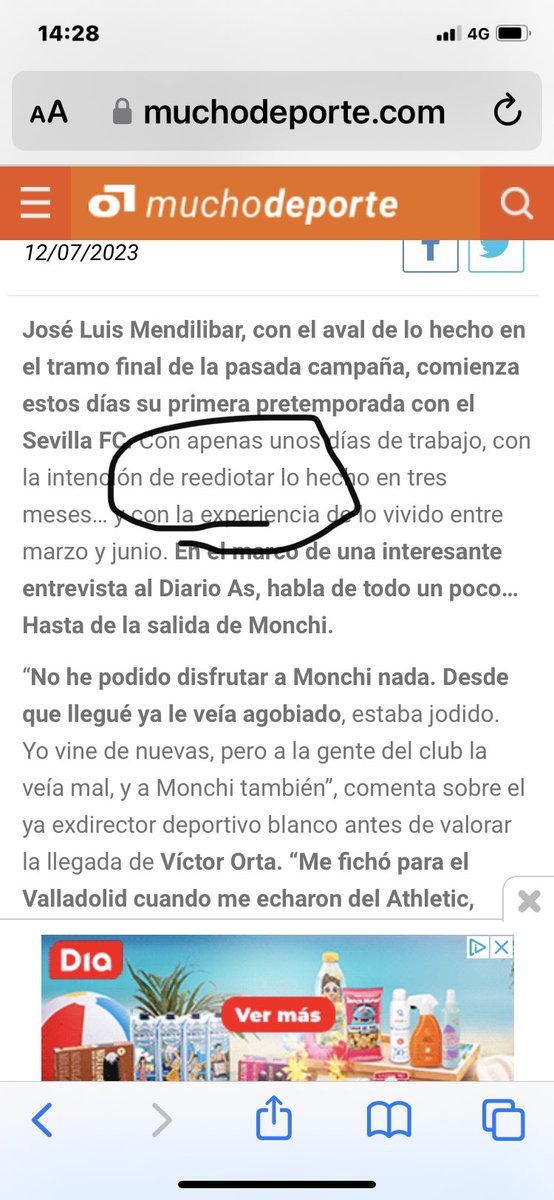 Mendiribar quiere reediotar al Sevillismo, lo apoyo 100%