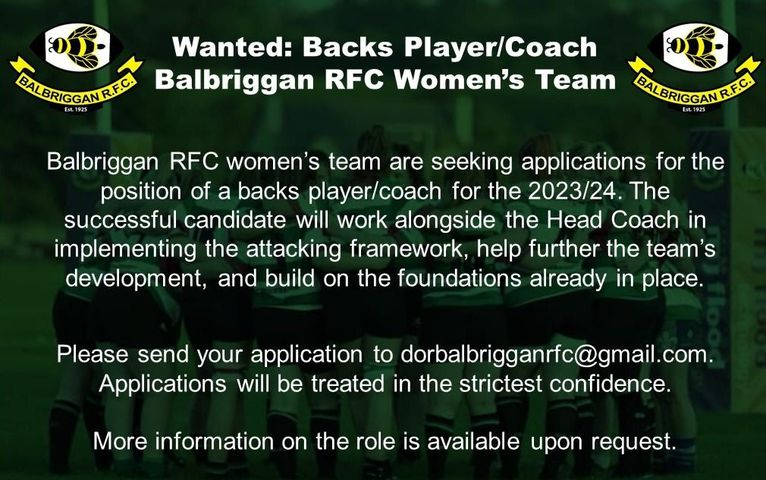 Pls share #wrugby #coachingposition