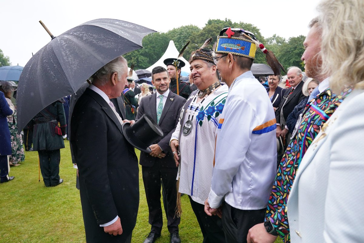 mcfirstnation's tweet photo. RELEASE: Delegation from the Michi Saagiig Nishnaabeg Nation meets with His Majesty King Charles III First meeting between this Indigenous Nation and the Sovereign since 1860 

https://t.co/a03VeWxycn https://t.co/dPc6VMzHid