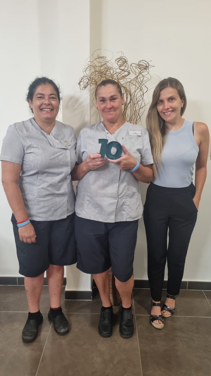 Celebrating with Ana her 10 years service as HK maid at #Royaltenerifecountryclub.  Thanks Ana for your hard work! Well done ♡ #Canaryislands #Tenerife