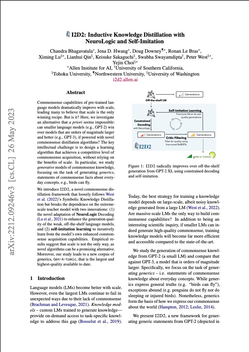 ꜱᴄᴀʟᴇ ɪꜱ ɴᴏᴛ ᴛʜᴇ ᴏɴʟʏ ᴡᴀʏ!

Check out our #ACL2023 poster on I2D2 at 9AM in the Frontec Ballroom.
