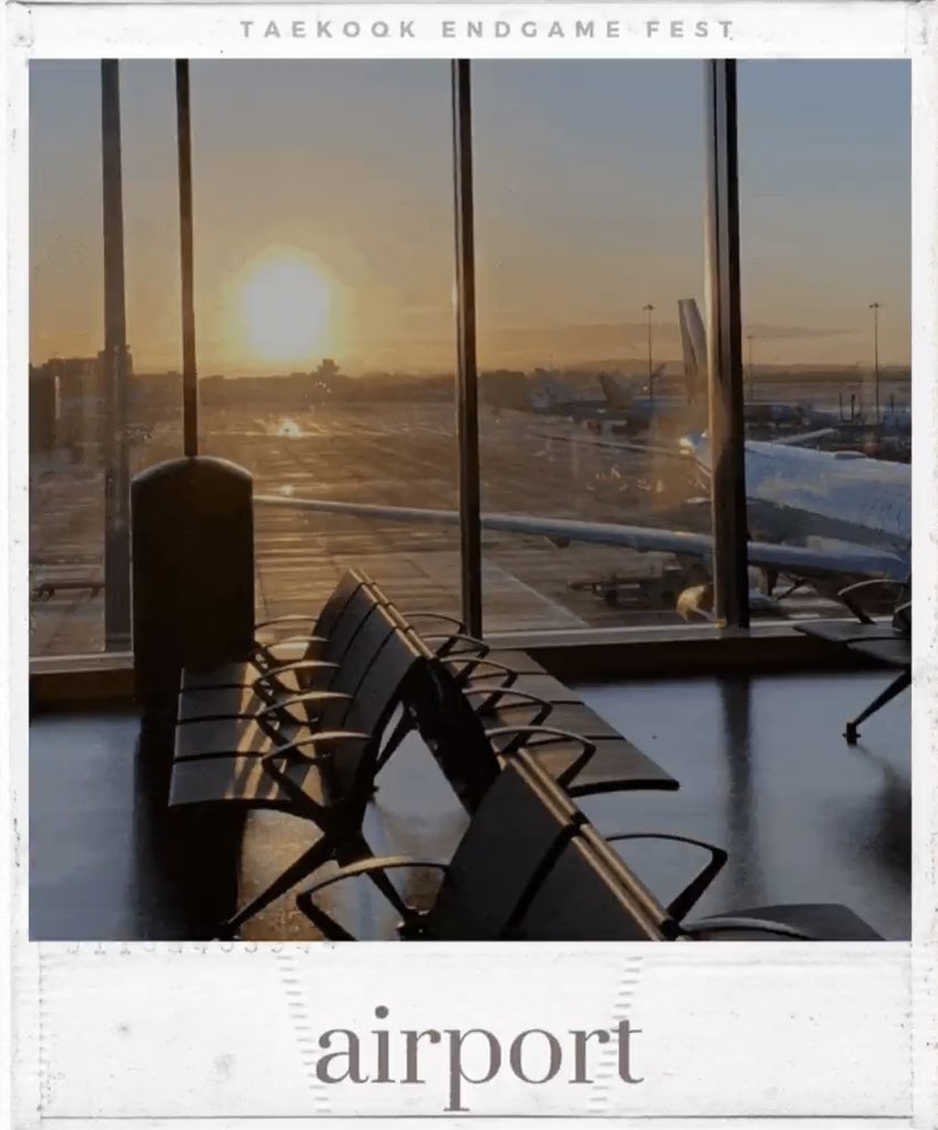 #taekookau where actor tae is just trying to make it through the airport and thinks that student jk is another one of his rabid fans. turns out jk has no clue and is just trying to catch his flight.

“Who the hell are you?”
“Huh, who the hell are YOU?