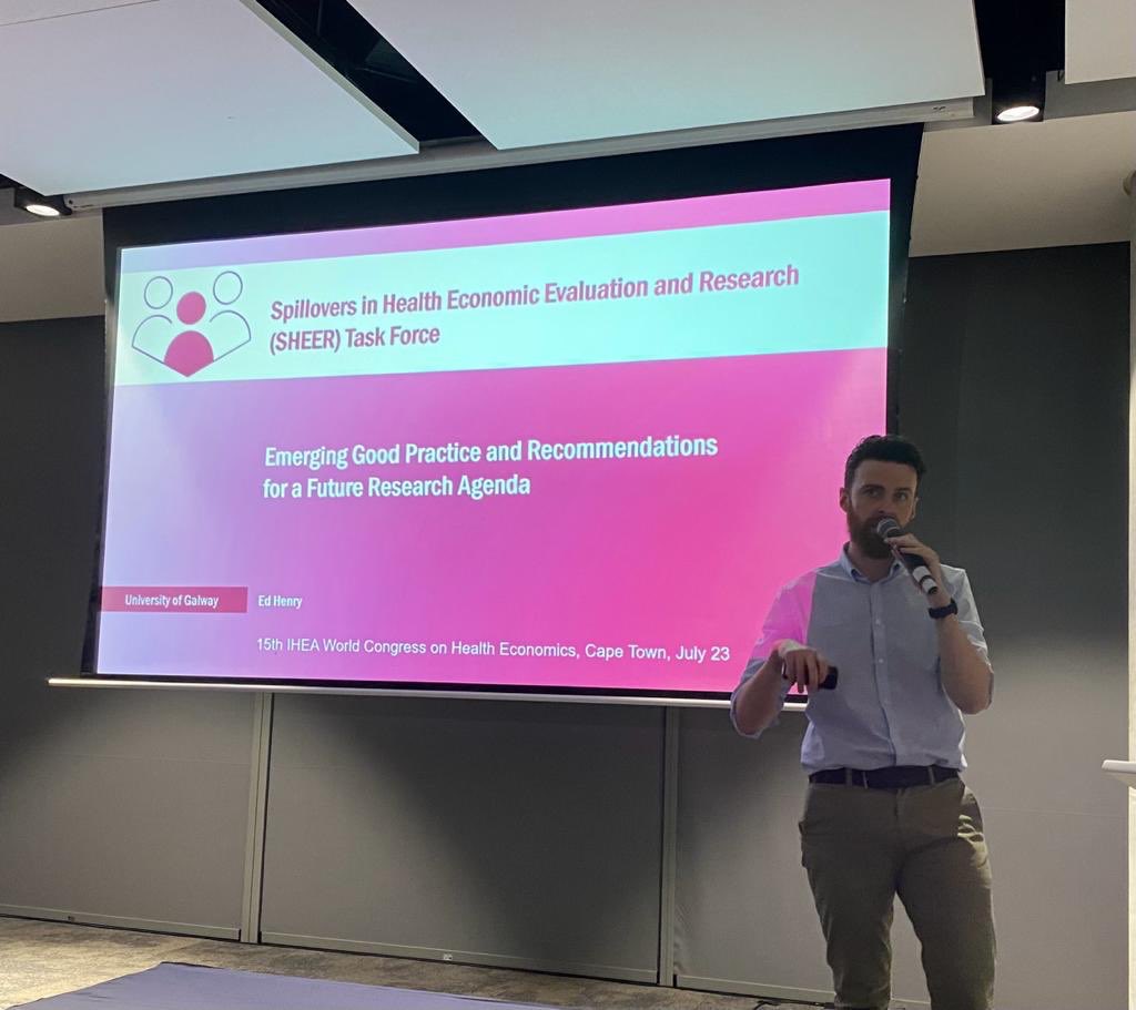 Excellent presentation by <a href="/edd_henry/">Ed Henry</a> on spillovers and the work of the SHEER task force at the Pushing the Boundaries of Economic Evaluation session at #IHEA2023Congress