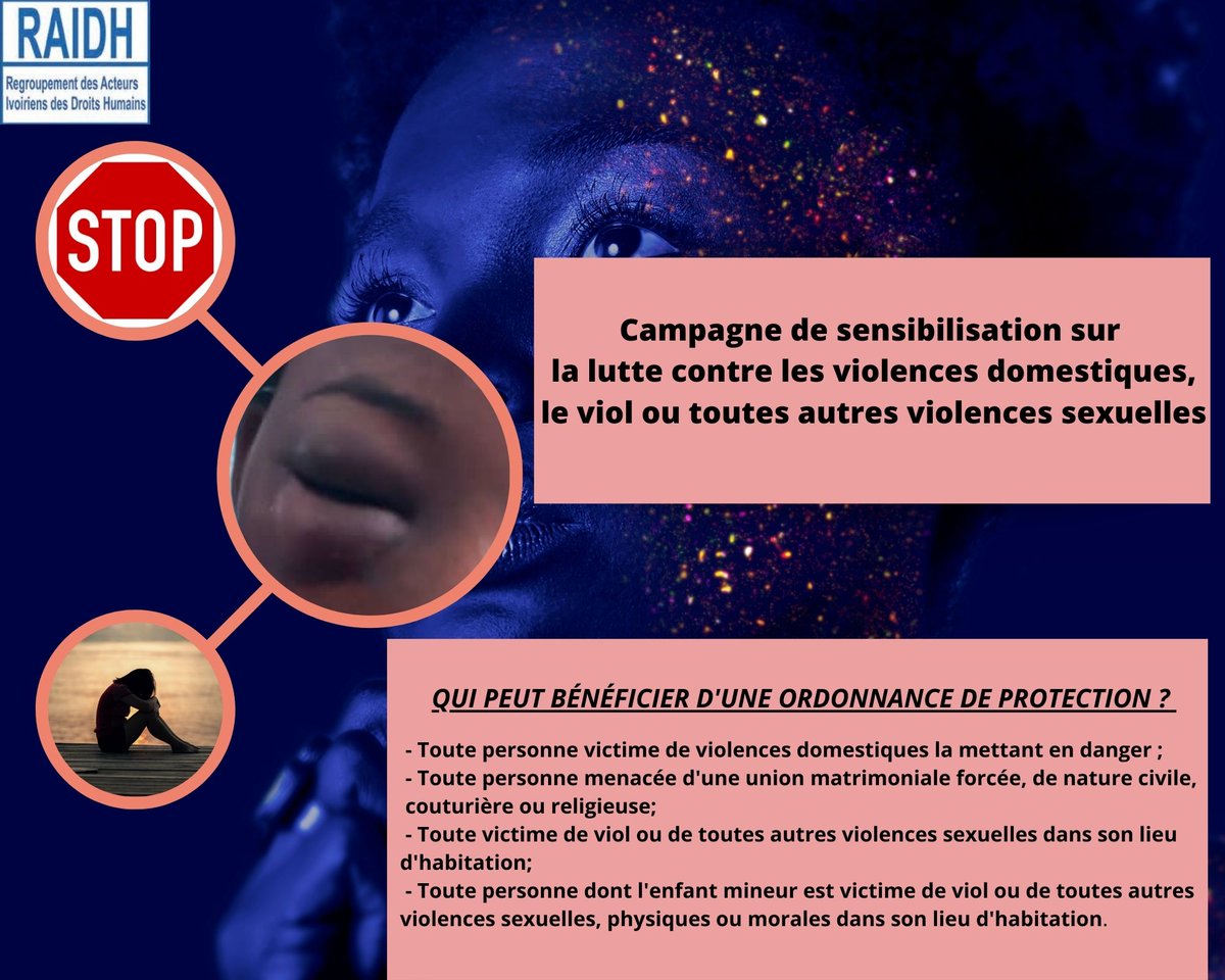 @ongraidhci (@ongraidhci) on Twitter photo Campagne de sensibilisation du #raidh sur la lutte contre les violences #domestiques, le# viol ou toutes autres #violences #sexuelles
<a href="/minjustice_dh/">Ministère de la Justice & DH RCI</a> <a href="/BAKAYOKOFALIK18/">BAKAYOKO FALIKOU</a> <a href="/ritagloire/">Rita Pascale Kwaminan</a> <a href="/CNDHCI/">CNDHCI</a>
<a href="/Nasseneba_Toure/">Nasseneba Touré</a> <a href="/fatemouattara/">fatem ouattara</a> <a href="/FatimBlog/">Fatim Sylla #SheLeadsCI</a> <a href="/AttoubreGnamien/">Gnamien ATTOUBRÉ</a>
web.facebook.com/photo/?fbid=58… Campagne de sensibilisation du #raidh sur la lutte contre les violences #domestiques, le# viol ou toutes autres #violences #sexuelles
<a href="/minjustice_dh/">Ministère de la Justice & DH RCI</a> <a href="/BAKAYOKOFALIK18/">BAKAYOKO FALIKOU</a> <a href="/ritagloire/">Rita Pascale Kwaminan</a> <a href="/CNDHCI/">CNDHCI</a>
<a href="/Nasseneba_Toure/">Nasseneba Touré</a> <a href="/fatemouattara/">fatem ouattara</a> <a href="/FatimBlog/">Fatim Sylla #SheLeadsCI</a> <a href="/AttoubreGnamien/">Gnamien ATTOUBRÉ</a>
web.facebook.com/photo/?fbid=58…