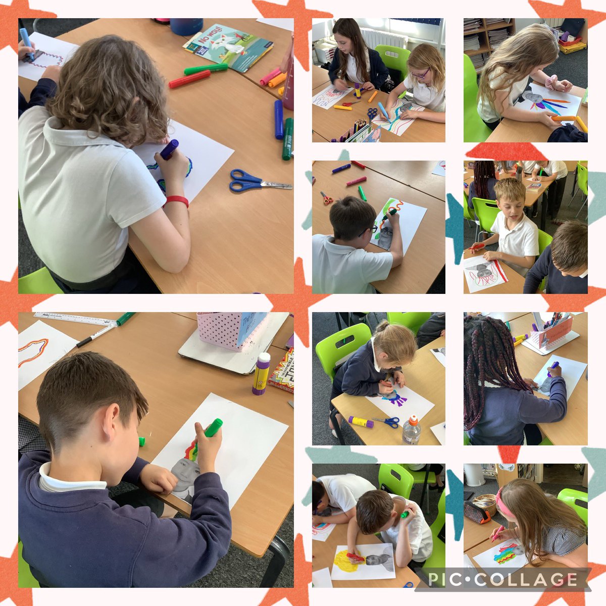 StHelensYear4's tweet photo. This afternoon we have had lots of fun creating new crazy hairstyles for ourselves. Some very creative ones 🎨🎨@ArtatStHelens @PrincipalSTH @STHAssistantHT @StHelensAcademy @SouthamMr @LeishmanMrs https://t.co/tuv5NDK3F0