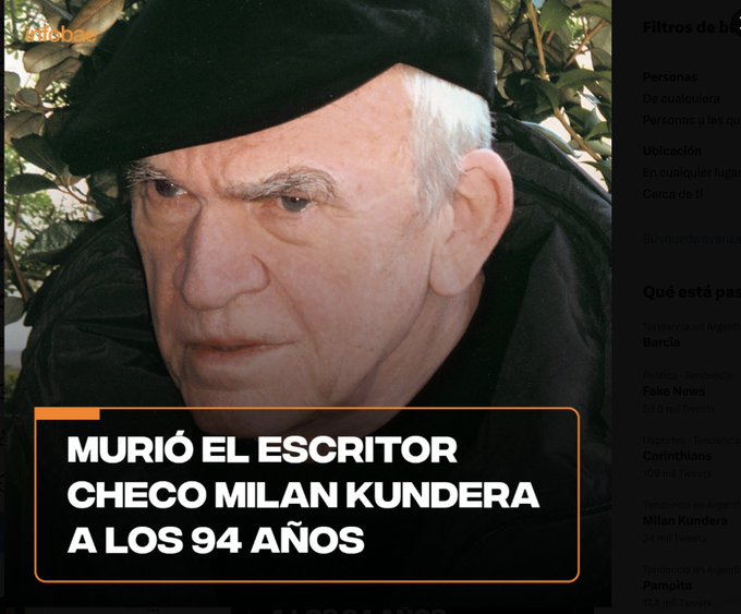Se murió el escritor que me marcó en estos últimos años, leí cada novela esperando la exquisitez con