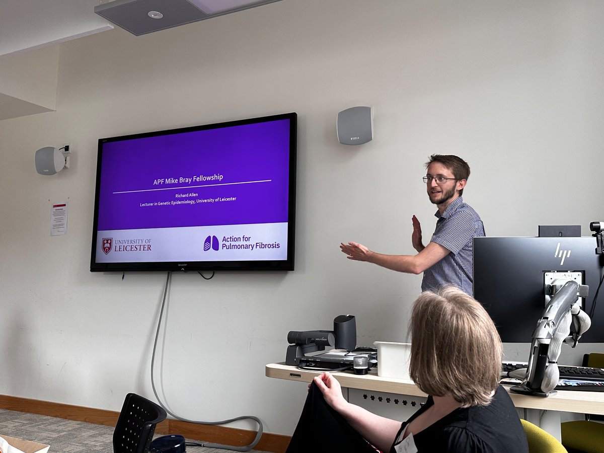 Dr Katy Roach (@drkatyroach) on Twitter photo Exciting to see <a href="/rjallen513/">Richard Allen</a> highlighting his <a href="/ActionPFcharity/">Action for Pulmonary Fibrosis</a> fellowship accomplishments today. A wonderful celebration bringing together scientists and patients #cureipf <a href="/UoLRespSci/">UoL Respiratory Sciences</a> Exciting to see <a href="/rjallen513/">Richard Allen</a> highlighting his <a href="/ActionPFcharity/">Action for Pulmonary Fibrosis</a> fellowship accomplishments today. A wonderful celebration bringing together scientists and patients #cureipf <a href="/UoLRespSci/">UoL Respiratory Sciences</a>
