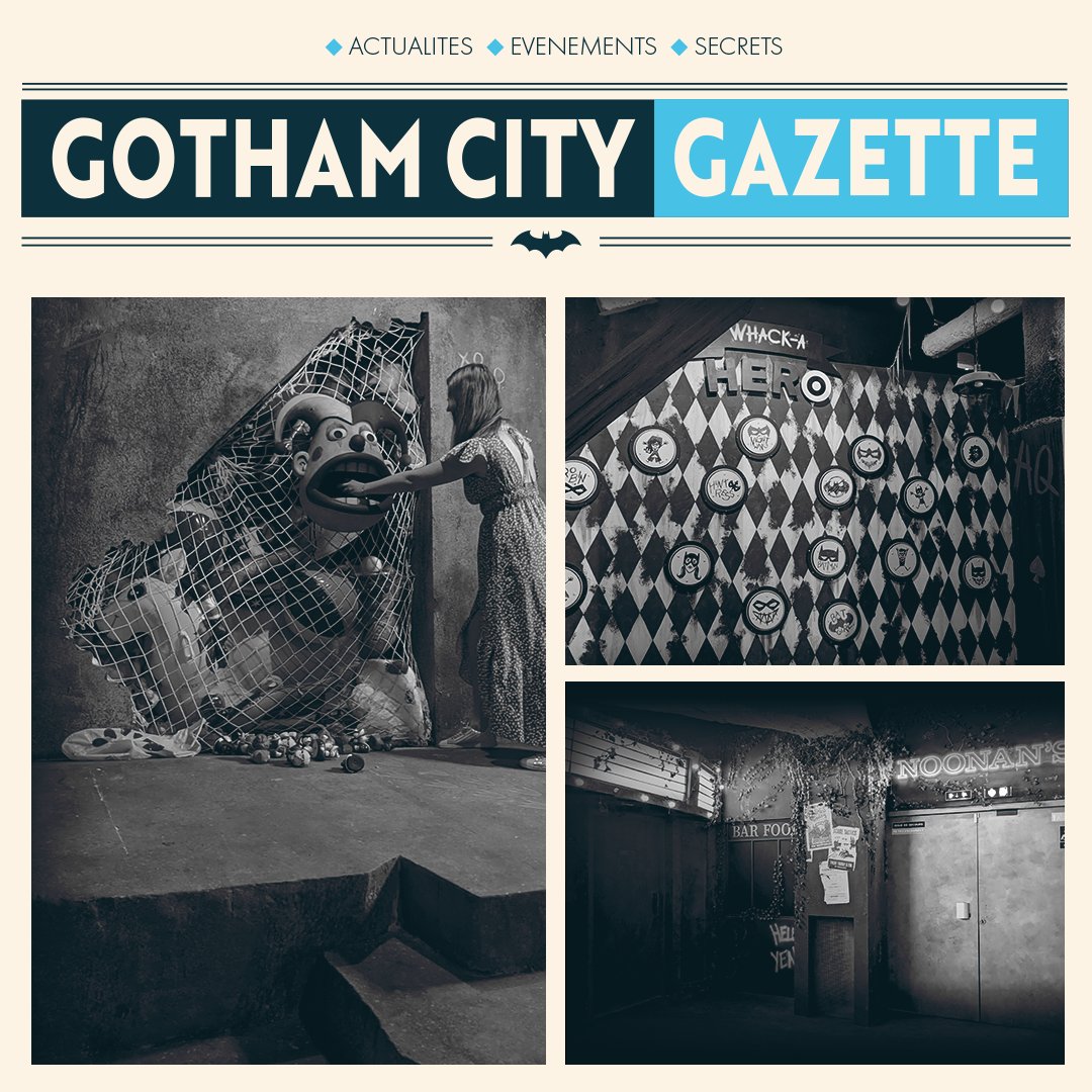 batman_escape's tweet photo. ⚠️ #BatmanEscape ouvre ses portes aujourd'hui 🦇
Ici le Gotham City Insider : vos yeux et vos oreilles dans l'ombre de Gotham City.
Pour me rejoindre, c'est ici : https://t.co/z6puYURjE9
#escapegame #paris #Batman #GothamCity https://t.co/sFFd7ysE0y